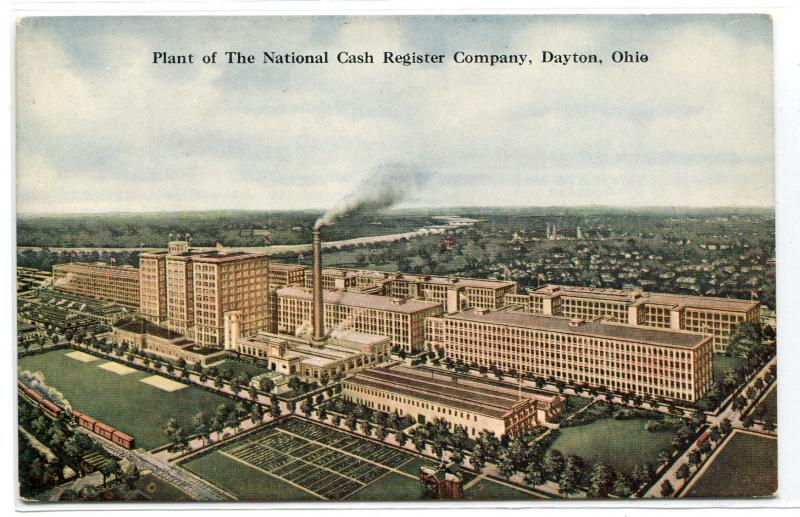 National Cash Register Company NCR Plant Dayton Ohio 1910c postcard