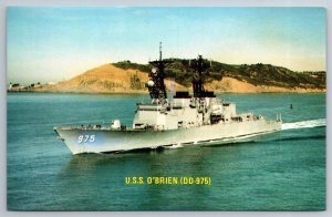 U.S.S. O'Brien DD 975 Navy Multi Mission Surface Combatant Ship Photo Postcard