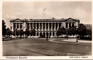 Pennsylvania Philadelphia New Public Library 1932 Real Photo