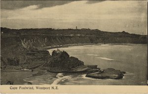 PC NEW ZEALAND, CAPE FOULWIND, WESTPORT, Vintage Postcard (B41416) 