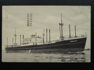 Shipping M.V. SOMMELSDYK Dutch Passenger Cargo Ship c1950s Postcard