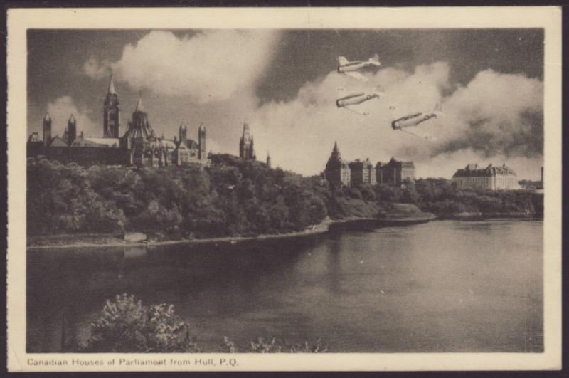 Parliament From Hull,Quebec,Canada Postcard