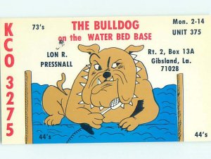 Pre-1980 RADIO CARD - Gibsland by Ada Taylor & Mount Lebanon & Arcadia LA AH0909