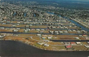 Port Charlotte Florida Aerial View Vintage Postcard AA35084