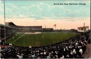 Chicago White Sox Ballpark, South Side baseball Postcard JW15