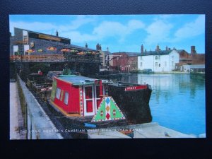 West Midlands BIRMINGHAM Cambrian Wharf LONG BOAT HOTEL INN c1970's Postcard