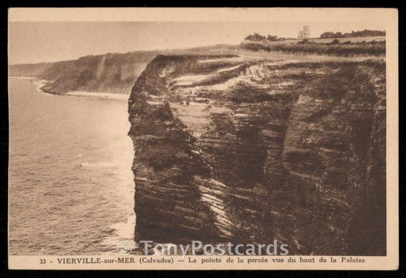 Vierville-sur-Mer (Calvados) - La pointe de la percee vue du haut de la