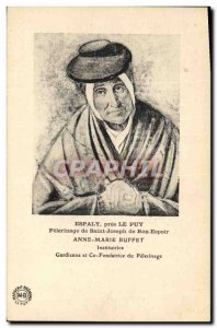 Old Postcard Folklore Espaly near Puy Pilgrimage of St. Joseph of Good Hope A...