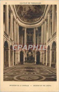 Postcard Old Chateau of Versailles Interior Chapel Interior of the Chapel