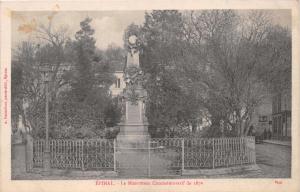 ÉPINAL VOSGES FRANCE~le MONUMENT COMMEMORATIF de 1870~VISE POSTCARD