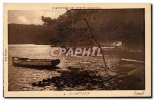Old Postcard Auvergne Pavin Lake