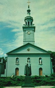 Vintage Postcard The Old Cathedral St. Francis Xavier Church Vincennes Indiana