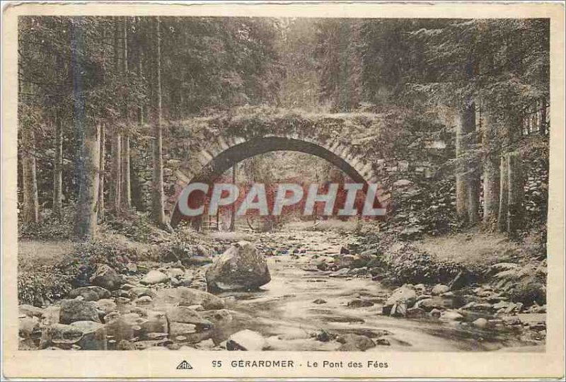 Old Postcard Gerardmer Pont des Fees