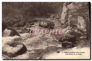 Postcard Old St Junien Haute Vienne The banks of the Glane