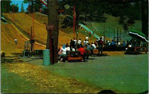 Spectators at Ski Jump, Mt. Baldy CA Vintage Postcard V45