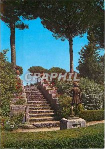 Postcard Modern Ravello Villa Cimbrone Detail