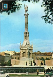 postcard Madrid, Spain - Monument to Colon