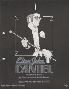 Daniel V Rare Elton John 1970s Sheet Music Please Read