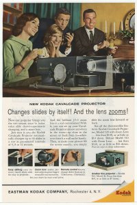 Kodak Cavalcade Slide Projector - 1960's Vintage Ad (Model 520)