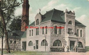 8 Postcards, Topeka Kansas, Auditorium-YMCA-Library-Bridge-Post Office