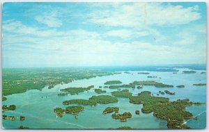 Postcard - Aerial view, The Thousand Islands - Canada