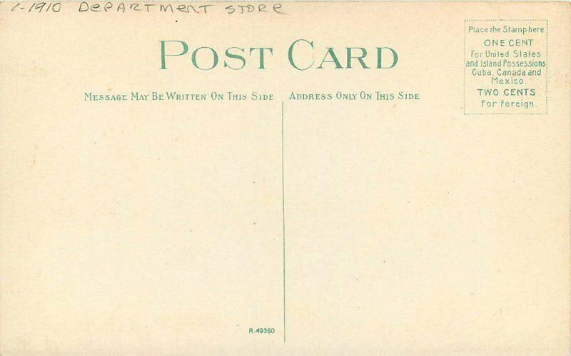 Bullocks Kitchen C-1910 Department Store Postcard 2912 Los Angeles California