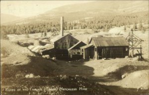 Tabor CO Matchless Mine Ruins Sanborn Real Photo Postcard