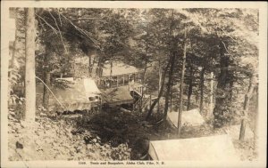 Pike New Hampshire NH Tents and Bungalow Aloha Club Vintage RPPC Postcard