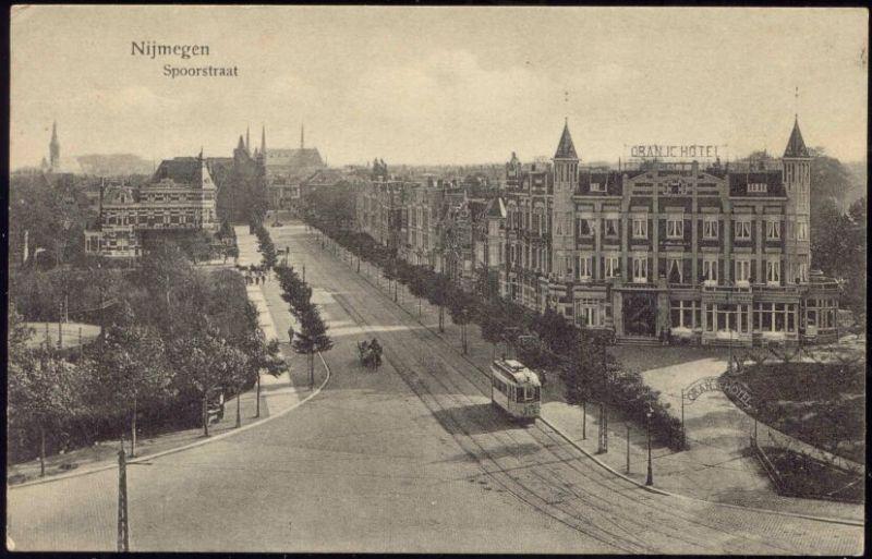 netherlands, NIJMEGEN, Spoorstraat, TRAM, Oranje Hotel