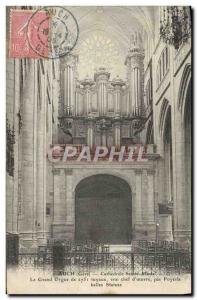 Old Postcard Auch Cathedrale Sainte Marie the great organ Pyerle
