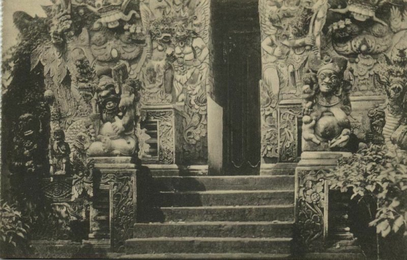 indonesia, BALI, Unknown Hindu Temple (1910s) Postcard