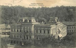 Vintage Postcard Teplitz Schonau Kaiserbad U Kursalon Czechoslovakia