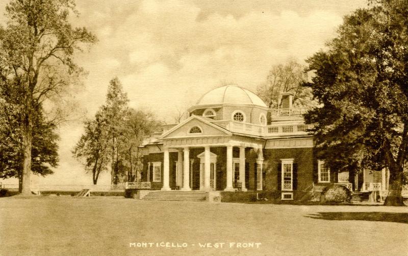 VA - Charlottesville. Monticello, Home of President Thomas Jefferson