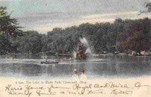 The Lake Wade Park Cleveland Ohio 1908 Rotograph postcard