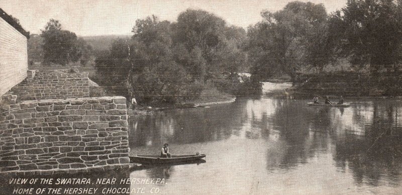 Vintage Postcard Swatara View Home Of Hershey Chocolate Co. Hershey Pennsylvania