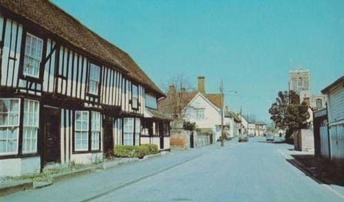 High Street Clare Sudbury Suffolk 1970s Postcard Mint