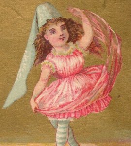 1880s Lewando's French Dye House Girls Dancing Set Of 5 P231