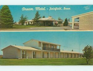 Unused Pre-1980 DREAM MOTEL Fairfield Iowa IA u3776-12