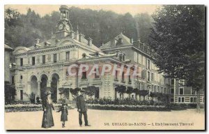 Old Postcard Uriage les Bains the Spa Establishment