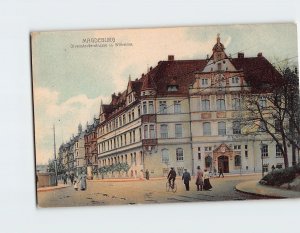 Postcard Olvenstedter Straße Magdeburg Germany