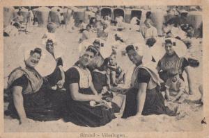 Vlissingen Strand Dutch Transvestite Transgender Gay Interest Beach Old Postcard