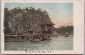 Mohonk Lake, N.Y., Bathing Beach - 1911