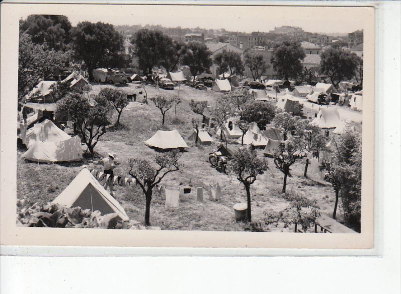 JUAN LES PINS - CARTE PHOTO - CAMPING - très bon état