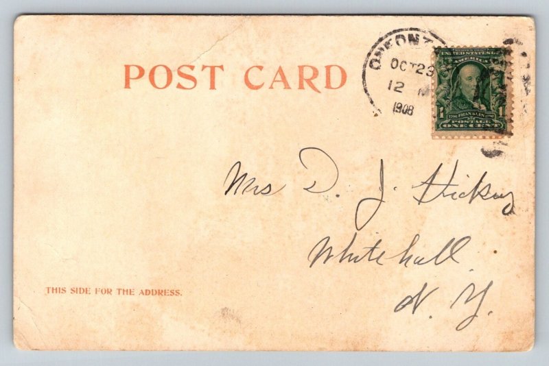 1908  A Virginia  Vegetable Cart    Postcard