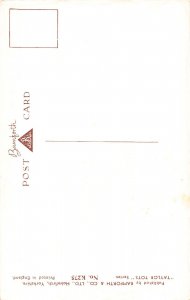 Bamforth Comic Humor Children and Dog French Cafe Drinking postcard