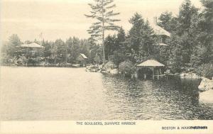 Advertising C-1910 New Hampshire Railroad Boulders Sunapee Harbor 11551