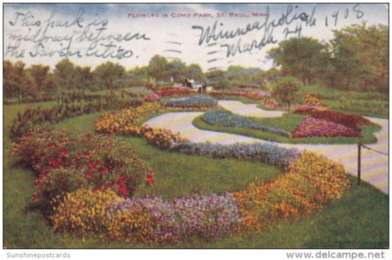 Flowers In Como Park St Paul Minnesota 1908