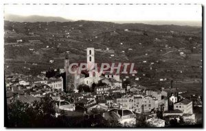 Old Postcard Grasse General view of the Old City and the surrounding countryside