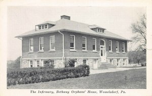 The Infirmary, Bethany Orphans' Home, Womelsdorf, PA, early postcard, usnused