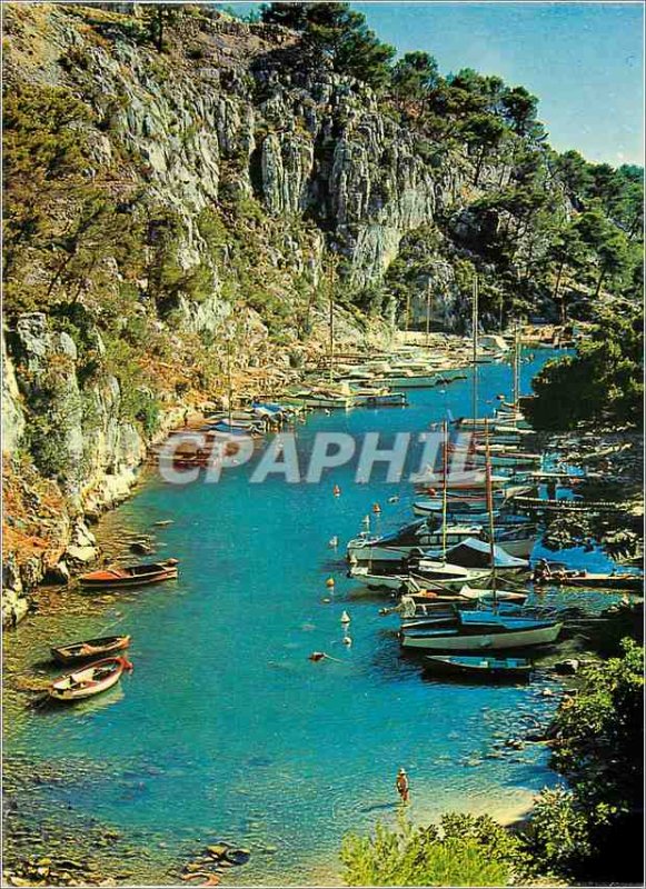 Postcard Modern Light and Beauty of the French Riviera picturesque cove
